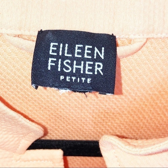 Eileen Fisher Peach Button Up Jacket - Picture 4 of 8